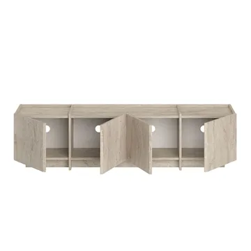 Sylvenn TV och Mediabänk 180 cm med Förvaring i Trä - Beige - Möbler - Tv möbel & mediamöbel - TV bänk & mediabänk