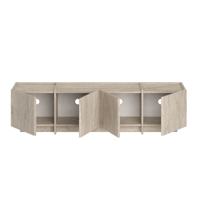 Sylvenn TV och Mediabänk 180 cm med Förvaring i Trä - Beige - Möbler - Tv möbel & mediamöbel - TV bänk & mediabänk