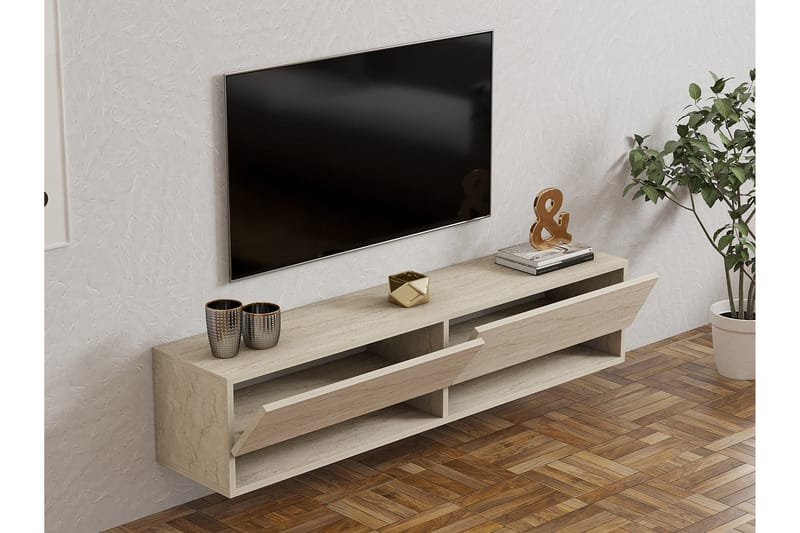 Taboada Tv-bänk 141 cm - Beige - Möbler - Tv möbel & mediamöbel - TV b�änk & mediabänk