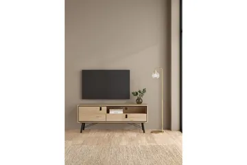 Tadami Golvstående TV-bänk 150 cm med Förvaring i Ljust Trä - Ljusbrun - Möbler - Tv möbel & mediamöbel - TV bänk & mediabänk