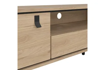 Tadami Golvstående TV-bänk 150 cm med Förvaring i Ljust Trä - Ljusbrun - Möbler - Tv möbel & mediamöbel - TV bänk & mediabänk