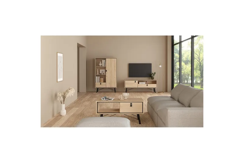 Tadami Tv-bänk 150 cm - Natur - Möbler - Tv möbel & mediamöbel - TV bänk & mediabänk