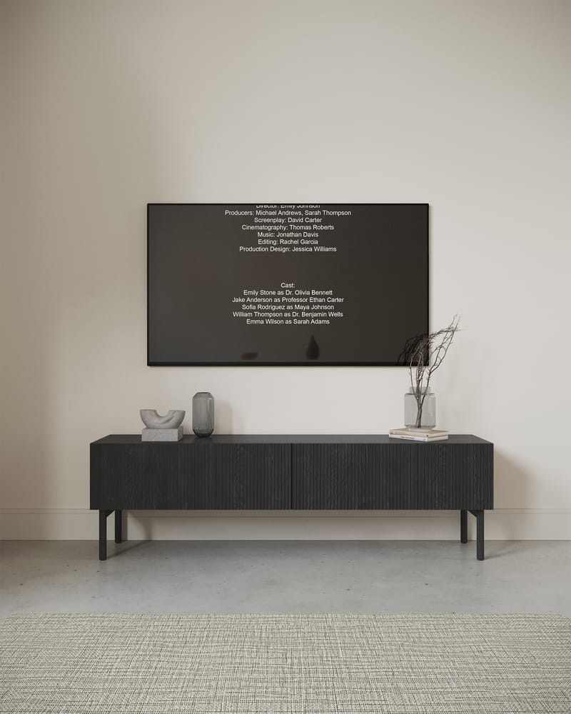 Takayo Tv-bänk 176 cm - Svart - Möbler - Tv möbel & mediamöbel - TV bänk & mediabänk