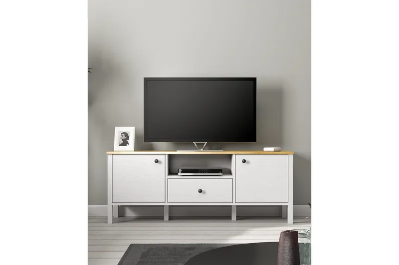 Talan Tv-bänk 150 cm - Natur/Vit - Möbler - Tv möbel & mediamöbel - TV bänk & mediabänk