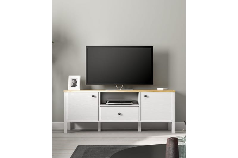 Talan Tv-bänk 150 cm - Natur/Vit - Möbler - Tv möbel & mediamöbel - TV bänk & mediabänk