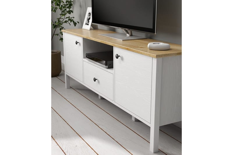 Talan Tv-bänk 150 cm - Natur/Vit - Möbler - Tv möbel & mediamöbel - TV bänk & mediabänk