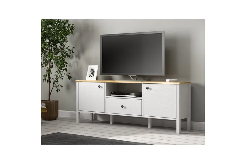Talan Tv-bänk 150 cm - Natur/Vit - Möbler - Tv möbel & mediamöbel - TV bänk & mediabänk