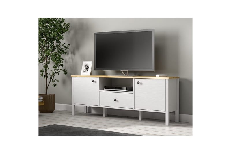 Talan Tv-bänk 150 cm - Natur/Vit - Möbler - Tv möbel & mediamöbel - TV bänk & mediabänk