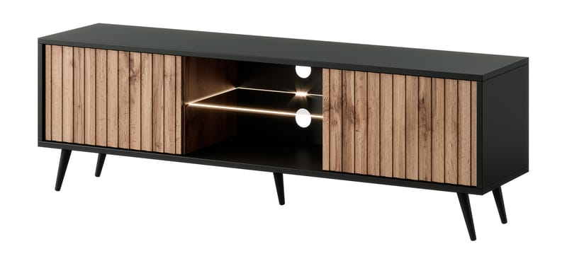 Tapas Tv-bänk 135 cm - Svart - Möbler - Tv möbel & mediamöbel - TV bänk & mediabänk