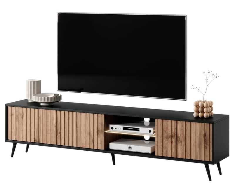 Tapas Tv-bänk 175 cm - Svart - Möbler - Tv möbel & mediamöbel - TV bänk & mediabänk