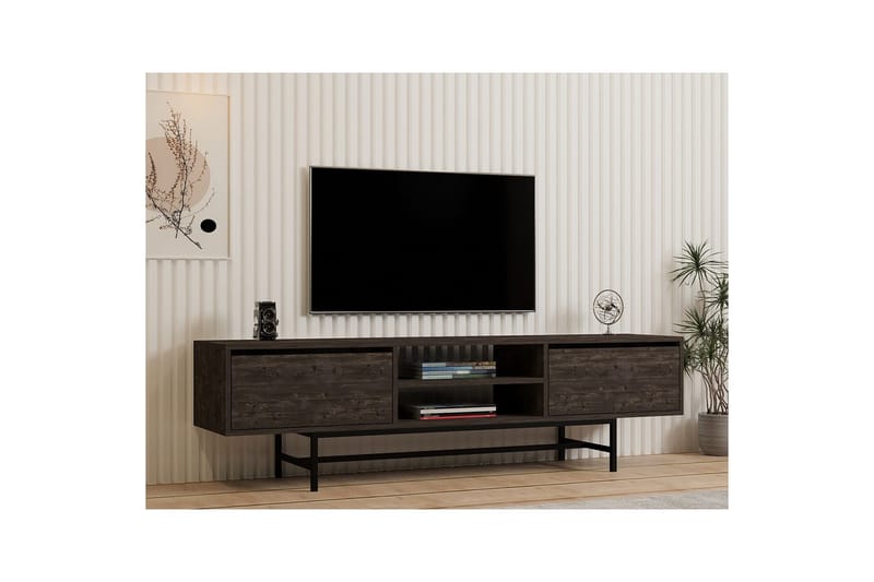 Tauber Tv-bänk 180 cm - Antracit - Möbler - Tv möbel & mediamöbel - TV bänk & mediabänk
