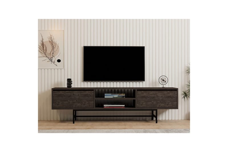 Tauber Tv-bänk 180 cm - Antracit - Möbler - Tv möbel & mediamöbel - TV bänk & mediabänk
