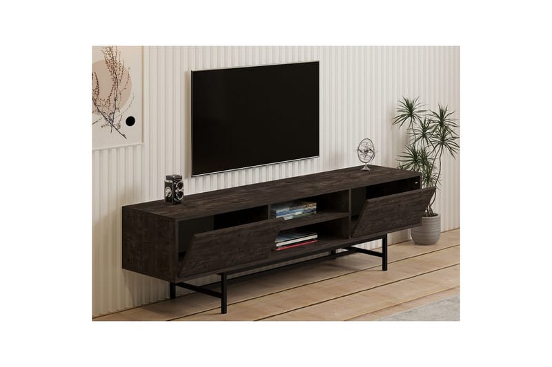 Tauber Tv-bänk 180 cm - Antracit - Möbler - Tv möbel & mediamöbel - TV bänk & mediabänk