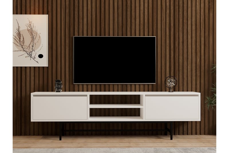 Tauber Tv-bänk 180 cm - Vit - TV bänk & mediabänk
