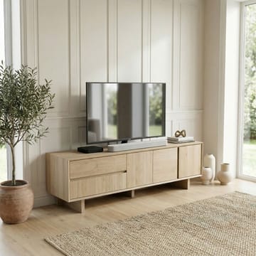 Tavon TV-bänk 180x55x45 cm - Naturlig ek - Möbler - Tv möbel & mediamöbel - TV bänk & mediabänk