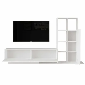 Tavren TV-bänk 201,2x123,6x29,5 cm - Vit - Möbler - Tv möbel & mediamöbel - TV bänk & mediabänk