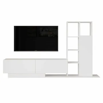 Tavren TV-bänk 201,2x123,6x29,5 cm - Vit - Möbler - Tv möbel & mediamöbel - TV bänk & mediabänk