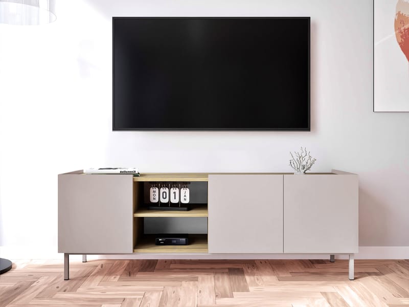 Tavrin Tv-bänk 153 cm - Beige - Möbler - Tv möbel & mediamöbel - TV bänk & mediabänk