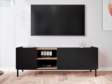 Tavrin Tv-bänk 153 cm - Svart - Möbler - Tv möbel & mediamöbel - TV bänk & mediabänk