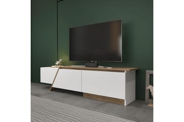Tavros Golvstående Tv-bänk 180 cm med Förvaring i Valnöt - Vit - Möbler - Tv möbel & mediamöbel - TV bänk & mediabänk