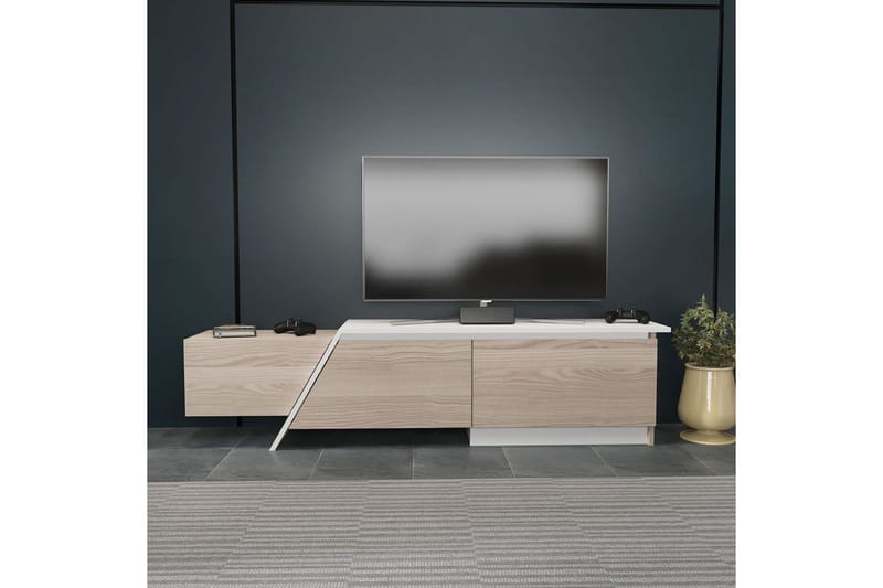 Tavros Tv-bänk 180 cm - Röd/Vit - Möbler - Tv möbel & mediamöbel - TV bänk & mediabänk