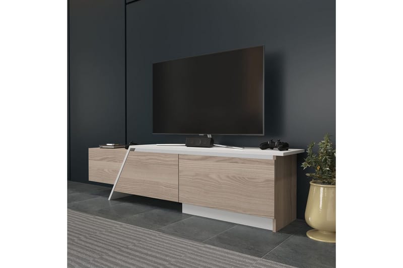 Tavros Tv-bänk 180 cm - Röd/Vit - Möbler - Tv möbel & mediamöbel - TV bänk & mediabänk