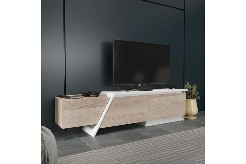 Tavros Tv-bänk 180 cm - Röd/Vit - Möbler - Tv möbel & mediamöbel - TV bänk & mediabänk