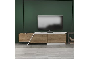 Tavros Tv-bänk 180 cm - Valnöt/Vit - Möbler - Tv möbel & mediamöbel - TV bänk & mediabänk