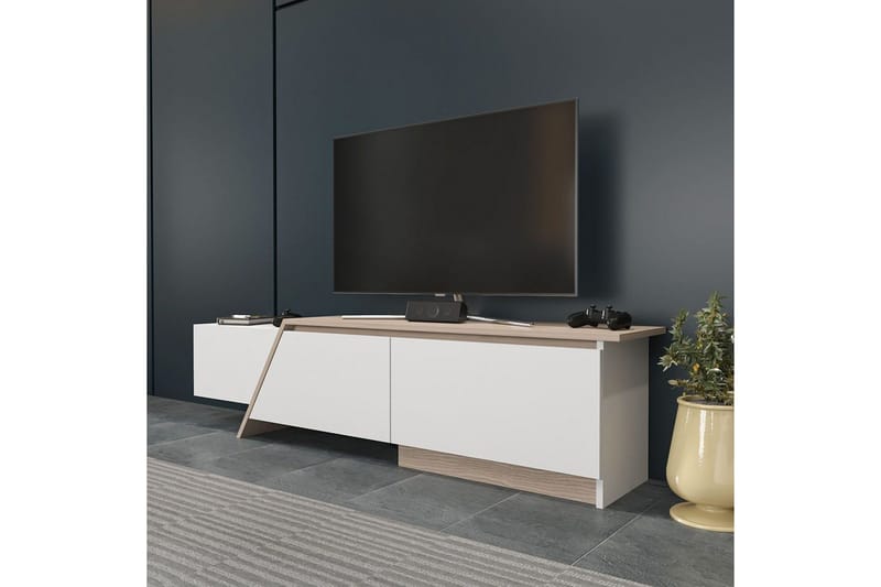 Tavros Tv-bänk 180 cm - Vit - Möbler - Tv möbel & mediamöbel - TV bänk & mediabänk