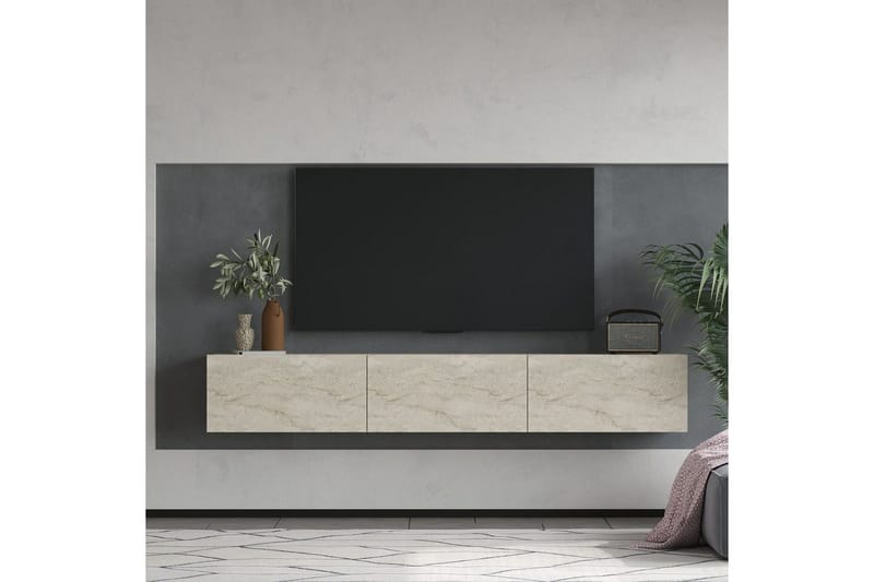 Taybah Tv-bänk 180 cm - Travertine - Möbler - Tv möbel & mediamöbel - TV bänk & mediabänk
