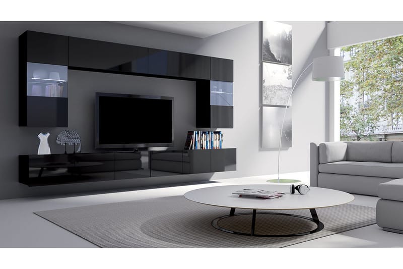 Tessan Tv-möbelset - Svart - Möbler - Tv möbel & mediamöbel - TV-möbelset