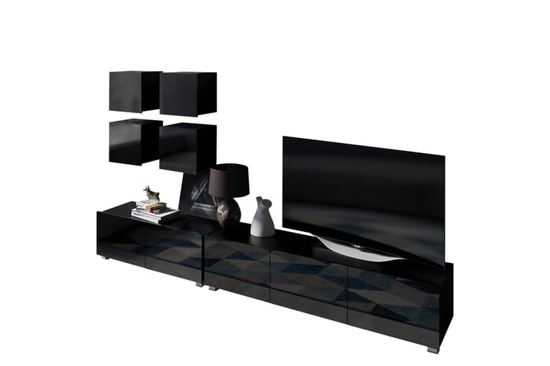 Tessan Tv-möbelset - Svart - Möbler - Tv möbel & mediamöbel - TV-möbelset