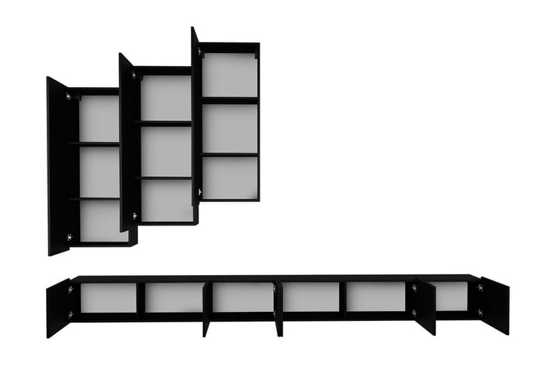 Tessan Tv-möbelset - Svart - Möbler - Tv möbel & mediamöbel - TV-möbelset