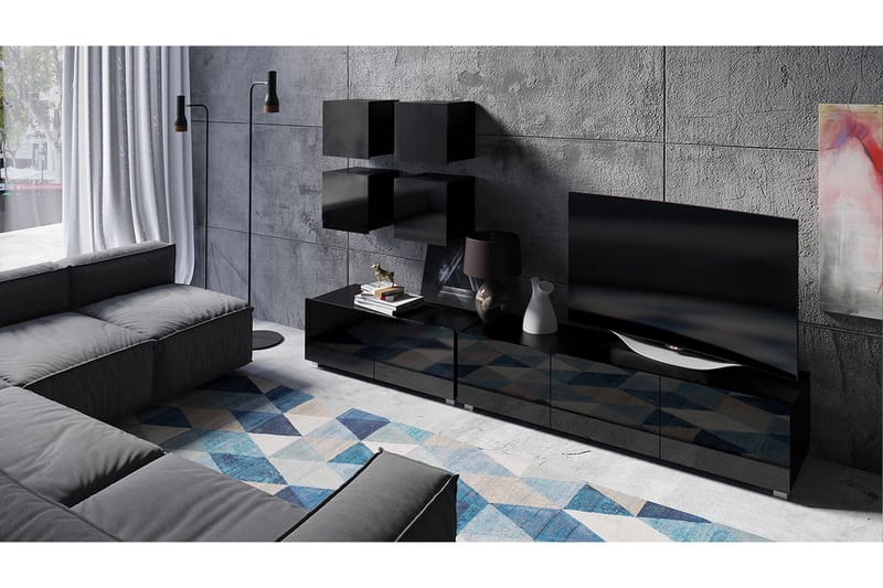 Tessan Tv-möbelset - Svart - Möbler - Tv möbel & mediamöbel - TV-möbelset