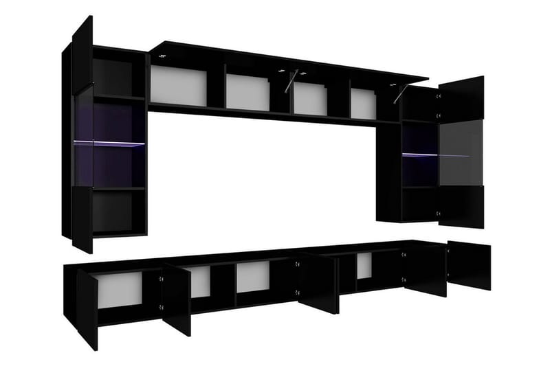 Tessan Tv-möbelset - Svart - Möbler - Tv möbel & mediamöbel - TV-möbelset