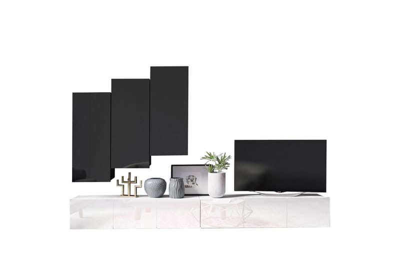 Tessan Tv-möbelset - Svart/Vit - Möbler - Tv möbel & mediamöbel - TV-möbelset