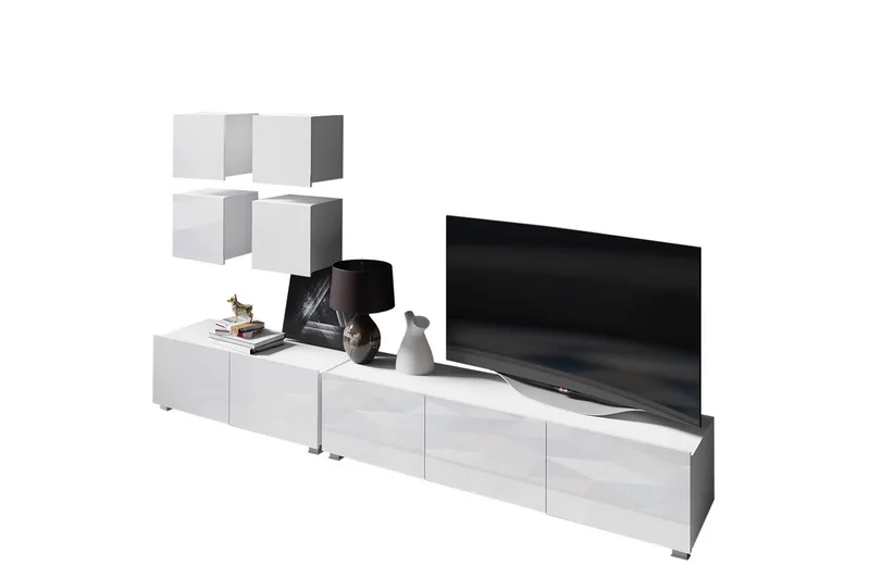 Tessan Tv-möbelset, Vit