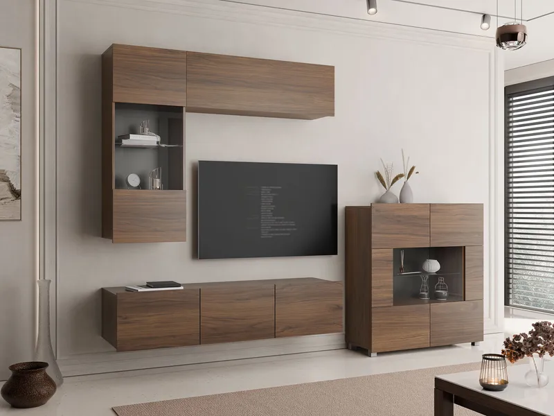 Tessan Tv väggenhet - brun - Möbler - Tv möbel & mediamöbel - TV-möbelset