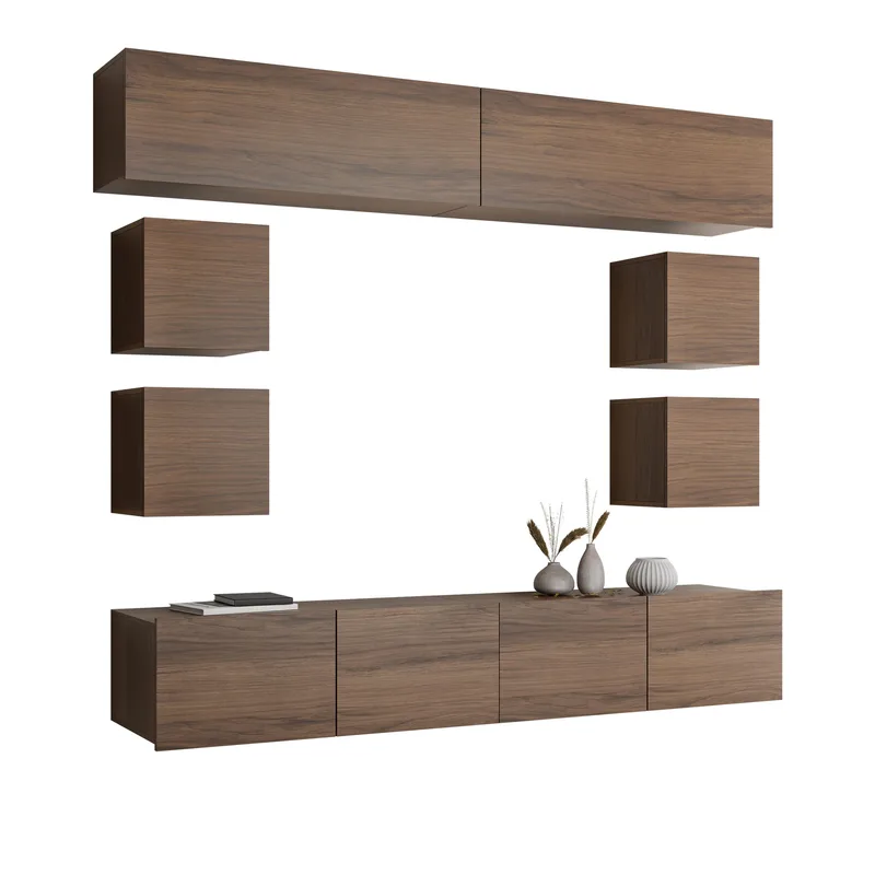 Tessan Tv väggenhet, brun