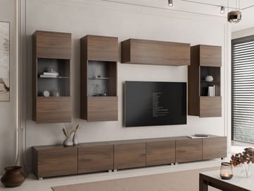 Tessan Tv väggenhet - brun - Möbler - Tv möbel & mediamöbel - TV-möbelset