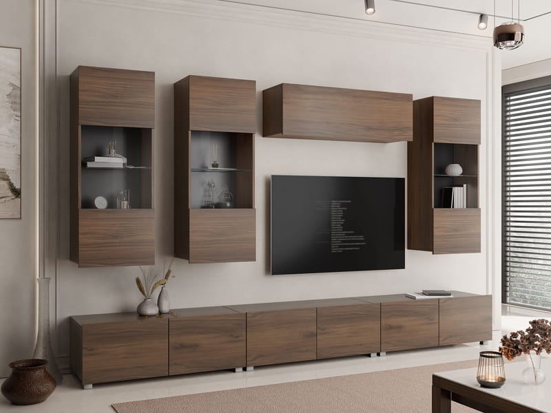 Tessan Tv väggenhet - brun - Möbler - Tv möbel & mediamöbel - TV-möbelset