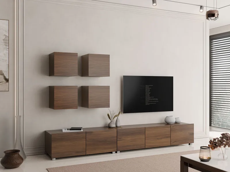 Tessan Tv väggenhet - brun - Möbler - Tv möbel & mediamöbel - TV-möbelset