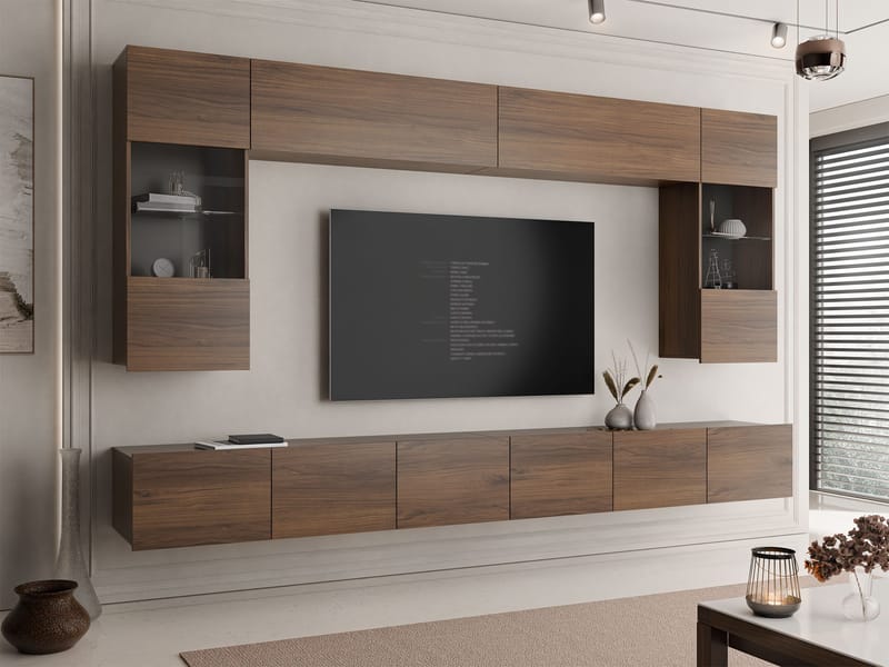 Tessan Tv väggenhet - brun - Möbler - Tv möbel & mediamöbel - TV-möbelset