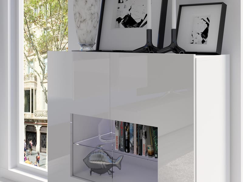 Tessan Tv väggenhet med LED-belysning - blå - Möbler - Tv möbel & mediamöbel - TV-möbelset