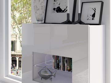 Tessan Tv väggenhet med LED-belysning - brun - Möbler - Tv möbel & mediamöbel - TV-möbelset