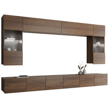 Tessan Tv väggenhet med LED-belysning - vit - Möbler - Tv möbel & mediamöbel - TV-möbelset