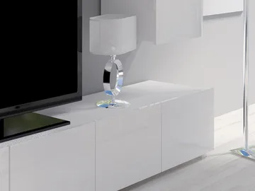 Tessan Tv väggenhet med LED-belysning - vit - Möbler - Tv möbel & mediamöbel - TV-möbelset
