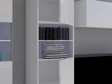 Tessan Tv väggenhet med LED-belysning - vit - Möbler - Tv möbel & mediamöbel - TV-möbelset