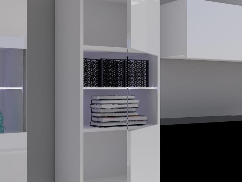 Tessan Tv väggenhet med LED-belysning - vit - Möbler - Tv möbel & mediamöbel - TV-möbelset