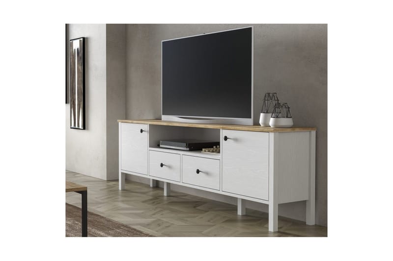 Thynor Tv-bänk 180 cm - Vit - Möbler - Tv möbel & mediamöbel - TV bänk & mediabänk